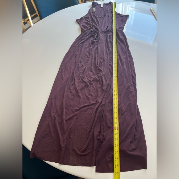 NWT Anthropologie DOLAN Sleeveless Draped Maxi Dress in Wine Size Large - Picture 8 of 16